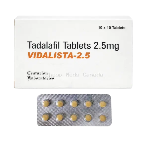 Vidalista 2.5 – Daily Dose Tadalafil for Mild ED